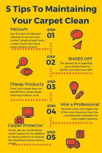 5 Tips To Maintaining Your Carpet Clean