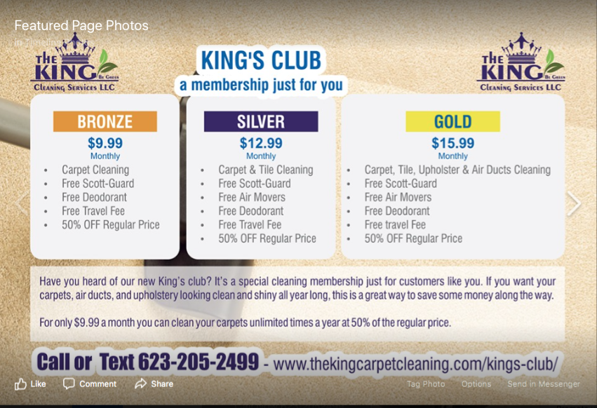 KING’S CLUB discount membership just for you!!